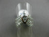 ESTATE WIDE 1.15CT OLD MINE DIAMOND 14K WHITE GOLD 3D MARQUISE V ENGAGEMENT RING