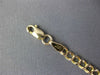 ESTATE LONG 14KT YELLOW GOLD 3D CLASSIC HEART LOVE LINK BRACELET #26015