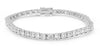 ESTATE LARGE 3.00CT DIAMOND 14KT WHITE GOLD 3D CLASSIC ROUND TENNIS BRACELET