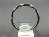 ESTATE .15CT DIAMOND 14KT WHITE GOLD 3D INFINITY SEMI ETERNITY ANNIVERSARY RING