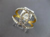ESTATE WIDE .70CT DIAMOND 14KT 2 TONE GOLD 3D CLASSIC LOVE KNOT FUN RING
