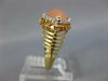 1.10CT DIAMOND & YELLOW SAPPHIRE & PINKISH ORANGE QUARTZ 14KT 2 TONE GOLD RING
