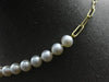 LONG AAA SOUTH SEA PEARL 14KT YELLOW GOLD MULTI LINK SEMI ETERNITY LOVE NECKLACE