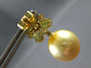 5.02CT DIAMOND & AAA YELLOW SAPPHIRE & SOUTH SEA PEARL 18KT YELLOW GOLD EARRINGS