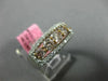 1.23CT WHITE & PINK DIAMOND 18KT WHITE & ROSE GOLD 5 STONE HALO ANNIVERSARY RING