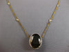 8.82CT DIAMOND & AAA SMOKY TOPAZ 14KT YELLOW GOLD 3D OVAL & ROUND LOVE NECKLACE