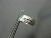 ANTIQUE WIDE .35CT DIAMOND 18KT WHITE GOLD FILIGREE HUGGIE EARRINGS #11988