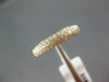 ESTATE .50CT DIAMOND 18KT YELLOW GOLD 3D 3 ROW PAVE COMFORT FIT ANNIVERSARY RING