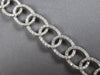 ESTATE WIDE 2.50CT DIAMOND 14KT WHITE GOLD ROUND OVAL LOVE KNOT TENNIS BRACELET