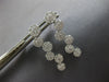 ESTATE 1.20CT DIAMOND 18KT WHITE GOLD MULTI FLOWER JOURNEY FUN HANGING EARRINGS