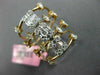 ESTATE EXTRA LARGE 1.25CT DIAMOND 18KT ROSE GOLD 3D MULTI ROW ANNIVERSARY RING