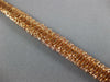 LARGE 24.55CT PINK DIAMOND 18K ROSE GOLD MULTI SHAPE CLUSTER GRADUATING BRACELET
