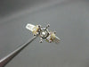 ESTATE WIDE .68CT DIAMOND 14KT TWO TONE SEMI MOUNT ROUND ENGAGEMENT RING #22403