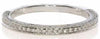 .30CT DIAMOND 18K WHITE GOLD CLASSIC 2MM SEMI ETERNITY FILIGREE ANNIVERSARY RING