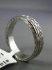 ESTATE WIDE 14KT WHITE GOLD 3D FILIGREE MILGRAIN WEDDING ANNIVERSARY RING #1061
