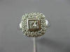 ESTATE WIDE 1.0CT ROUND & PRINCESS DIAMOND 14KT WHITE GOLD SQUARE INVISIBLE RING