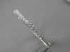 ESTATE .88CTW DIAMOND SHARED PRONG 16MM 14K WHITE GOLD FRONT HOOP EARRINGS 20985