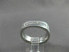 ESTATE 1CT DIAMOND 14K W GOLD 7 STONE PRINCESS CUT MENS ANNIVERSARY RING #20716
