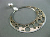 ESTATE LARGE .60CT DIAMOND 14KT WHITE & ROSE GOLD 3D GENDER SYMBOL HOOP EARRINGS