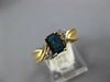 .92CT DIAMOND & AAA SAPPHIRE 14K YELLOW GOLD EMERALD CUT FRIENDSHIP PROMISE RING