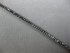 ESTATE 7.34CT BLACK DIAMOND 14KT WHITE GOLD 3D CLASSIC ETERNITY TENNIS BRACELET