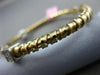 ESTATE .30CT DIAMOND 14KT WHITE & YELLOW GOLD 3D SQUARE FLEXIBLE BANGLE BRACELET