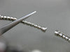 ESTATE .30CT DIAMOND 14K WHITE GOLD 3D SQUARE FLEXIBLE PAVE ROPE BANGLE BRACELET