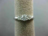 ESTATE .62CT DIAMOND 14K WHITE GOLD FILIGREE PAST PRESENT FUTURE ENGAGEMENT RING