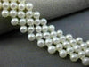 ESTATE WIDE & LONG AAA SOUTH SEA PEARL 14K YELLOW GOLD MULTI ROW BRACELET #26195
