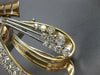 ANTIQUE LARGE 7.0CT OLD MINE DIAMOND 14K WHITE & ROSE GOLD FLORAL BOW BROOCH 817