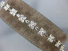 3.20CT DIAMOND 14KT WHITE GOLD 3D FLOWER BUTTERFLY CLASSIC TENNIS BRACELET #1473