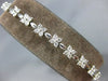 3.20CT DIAMOND 14KT WHITE GOLD 3D FLOWER BUTTERFLY CLASSIC TENNIS BRACELET #1473