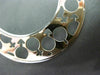 ESTATE LARGE .60CT DIAMOND 14KT WHITE & ROSE GOLD 3D GENDER SYMBOL HOOP EARRINGS