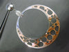 ESTATE LARGE .60CT DIAMOND 14KT WHITE & ROSE GOLD 3D GENDER SYMBOL HOOP EARRINGS