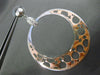 ESTATE LARGE .60CT DIAMOND 14KT WHITE & ROSE GOLD 3D GENDER SYMBOL HOOP EARRINGS