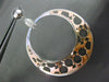 ESTATE LARGE .60CT DIAMOND 14KT WHITE & ROSE GOLD 3D GENDER SYMBOL HOOP EARRINGS