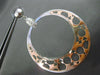 ESTATE LARGE .60CT DIAMOND 14KT WHITE & ROSE GOLD 3D GENDER SYMBOL HOOP EARRINGS