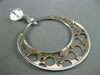 ESTATE LARGE .60CT DIAMOND 14KT WHITE & ROSE GOLD 3D GENDER SYMBOL HOOP EARRINGS