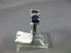 ESTATE 1.36CT DIAMOND & AAA SAPPHIRE 14KT WHITE GOLD 3D 3 STONE ANNIVERSARY RING