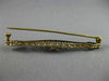 ANTIQUE .30CT AAA AMETHYST 14K 2 TONE GOLD HANDCRAFTED FILIGREE PIN BROOCH 26093