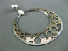 ESTATE LARGE .60CT DIAMOND 14KT WHITE & ROSE GOLD 3D GENDER SYMBOL HOOP EARRINGS
