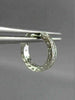 ESTATE SMALL .30CT DIAMOND 18K WHITE GOLD CLASSIC FILIGREE HUGGIE EARRINGS 25560