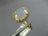 ESTATE LARGE 1.91CT DIAMOND & AAA OPAL 14KT ROSE GOLD OVAL HALO ENGAGEMENT RING