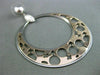 ESTATE LARGE .60CT DIAMOND 14KT WHITE & ROSE GOLD 3D GENDER SYMBOL HOOP EARRINGS