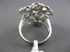 ESTATE LARGE 1CT ROUND DIAMOND 14KT WHITE GOLD 3D BUTTERFLY FLOWER FUN LOVE RING