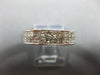 ESTATE 2.31CT PRINCESS DIAMOND 14K WHITE GOLD 3D 2 ROW ETERNITY ANNIVERSARY RING