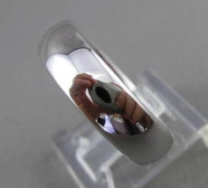 ESTATE TIFFANY & CO PLATINUM SHINY WEDDING ANNIVERSARY BAND RING 6mm #20730