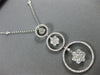 ESTATE LARGE 2.61CT DIAMOND 18KT WHITE GOLD CIRCLE OF LIFE BY THE YARD NECKLACE