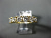 ESTATE 1.25CT DIAMOND 14KT YELLOW GOLD CLASSIC SIX STONE ANNIVERSARY RING #15678