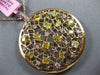 ESTATE 2.75CT FANCY MULTI COLOR DIAMOND 18KT ROSE GOLD CIRCULAR FLOATING PENDANT